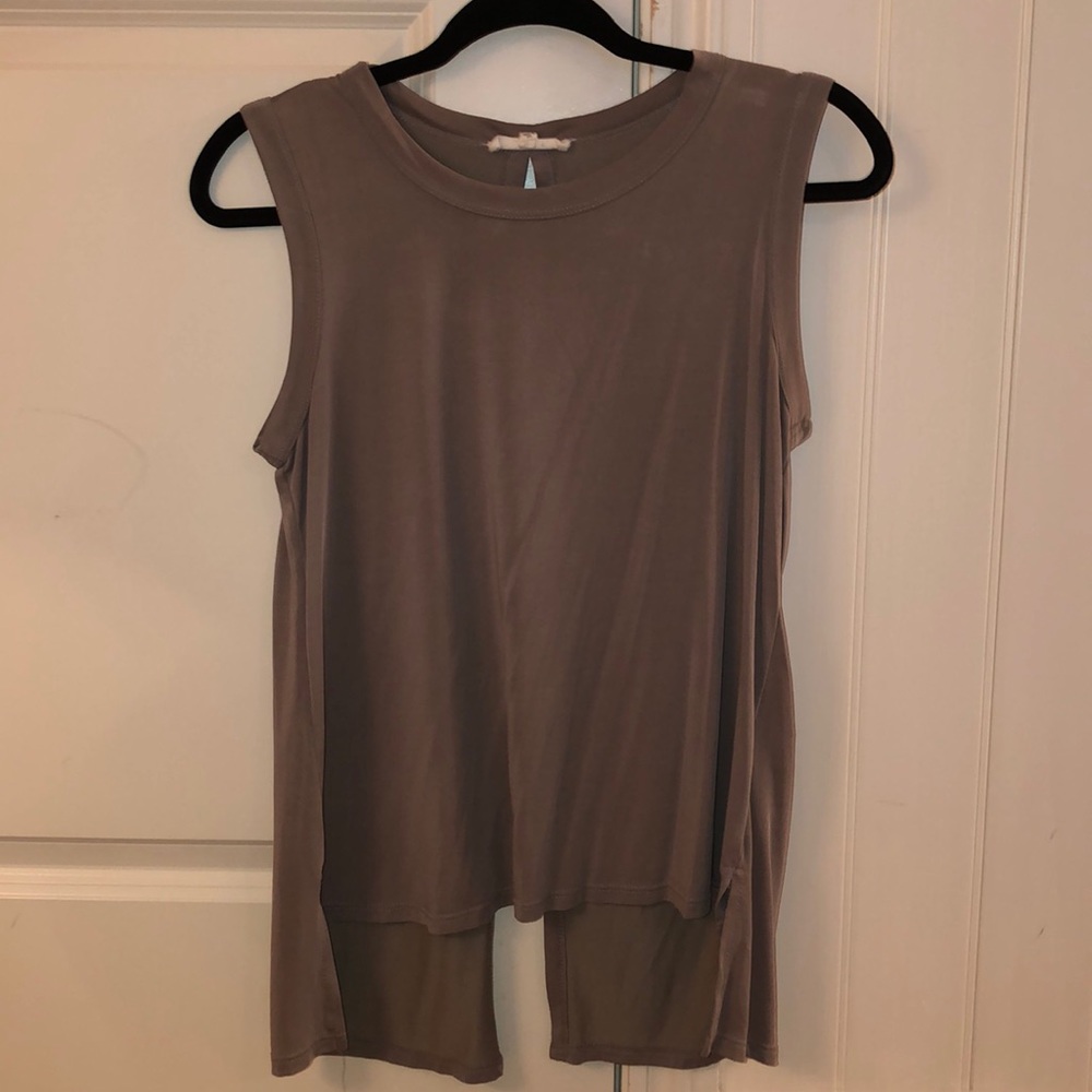 Cut out back tank top